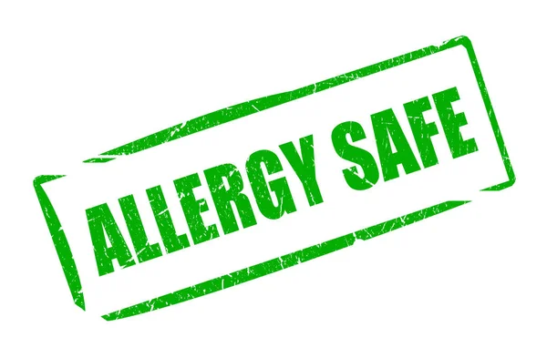 Allergy safe rubber stamp — Stock Photo, Image