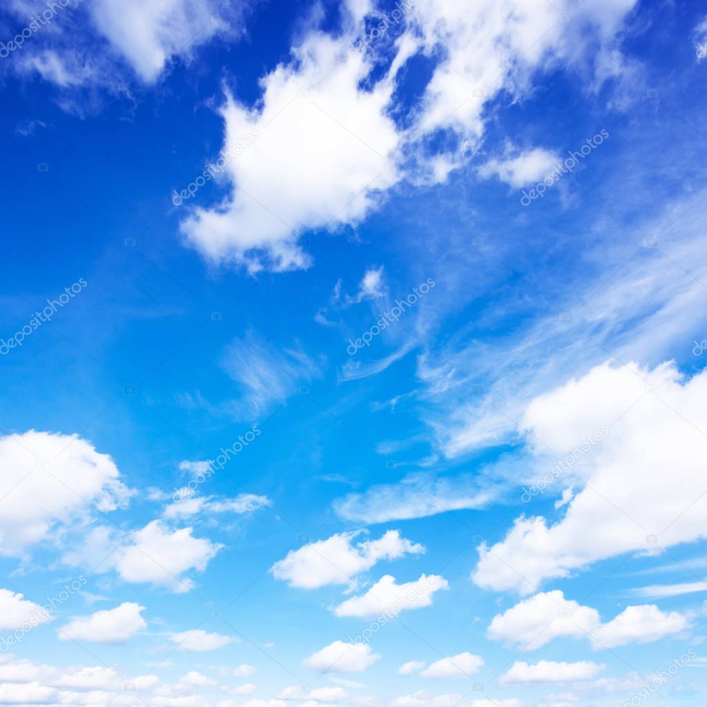 Blue sky and clouds