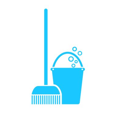 Paspas ve kova vektör simgesi