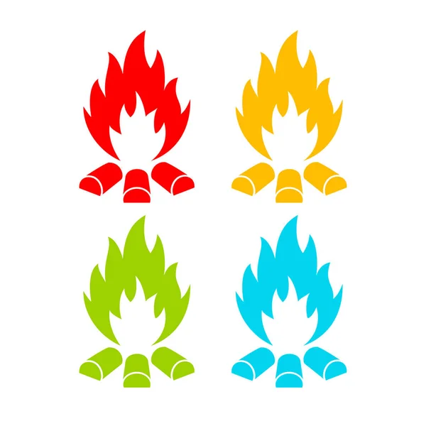 Yangın vektör simgesi — Stok Vektör