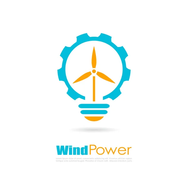 Wind power web tecken — Stock vektor