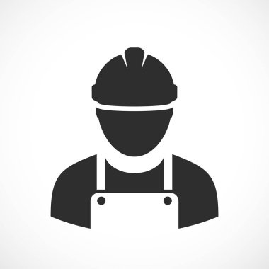 Mühendis işçi vektör simgesi