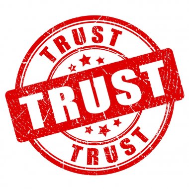 Trust rubber stamp clipart