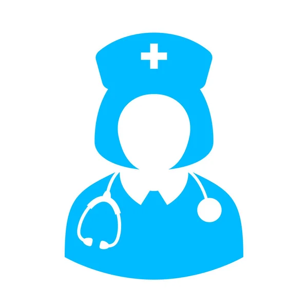 Mujer doctor vector icono — Archivo Imágenes Vectoriales