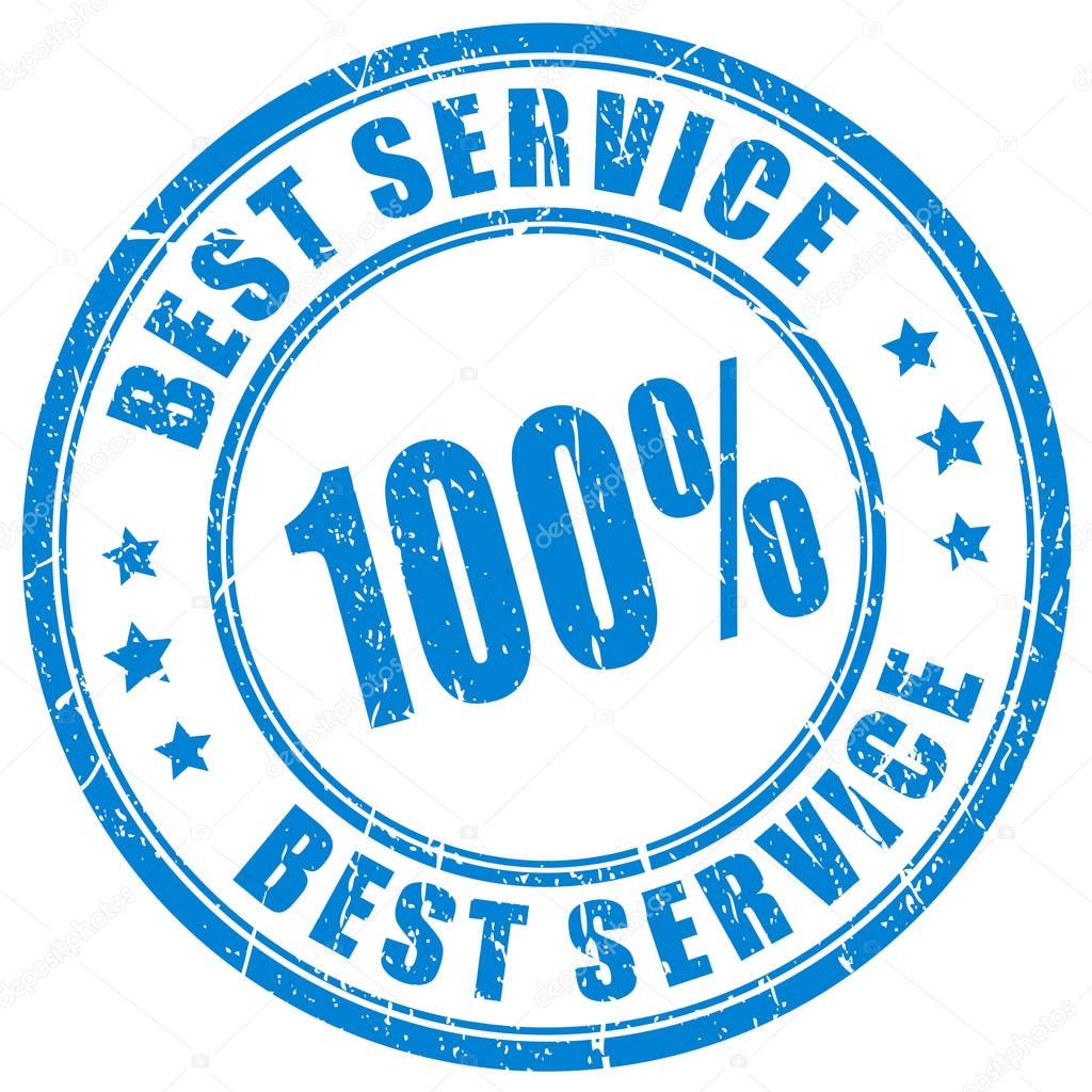 Best service rubber stamp vector illustration isolated on white background