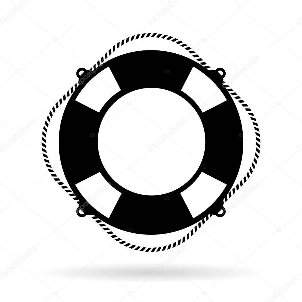 Life ring vector icon