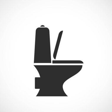 Tuvalet wc vektör simgesi