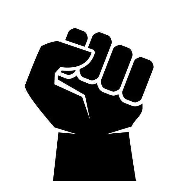 Strong man fist icon — Stock Vector