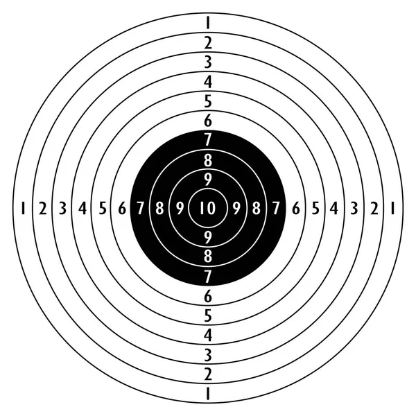 Shooting target icon — Stock Vector