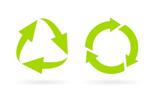 Eco reciclado icono web ciclo — Vector de stock