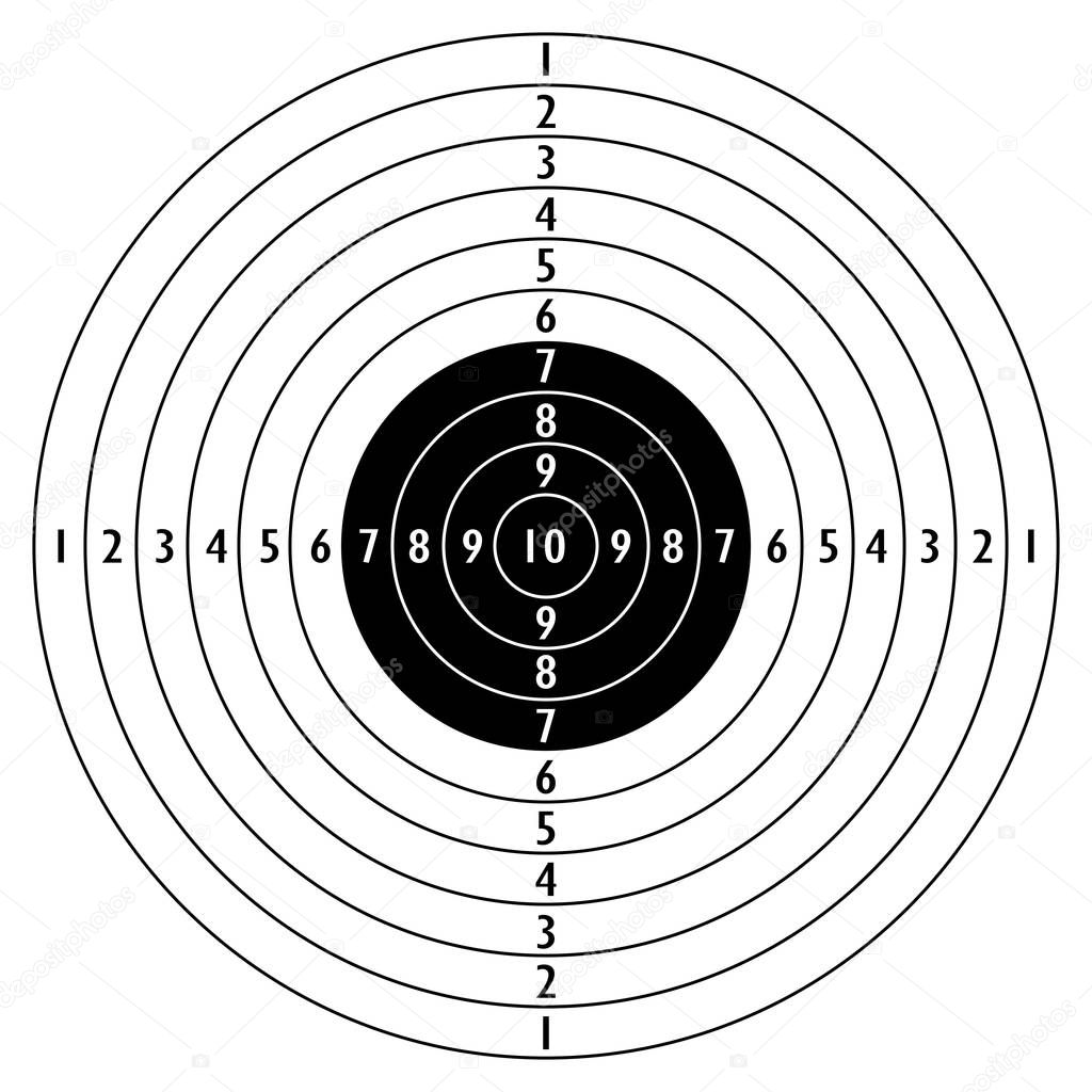 Shooting target icon