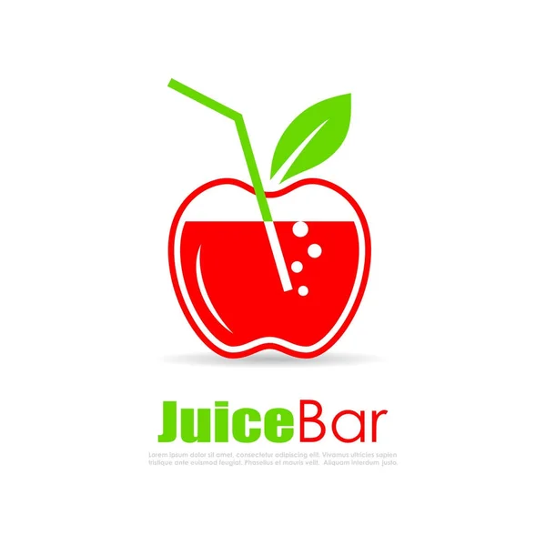 Juice bar wektor logo idea — Wektor stockowy