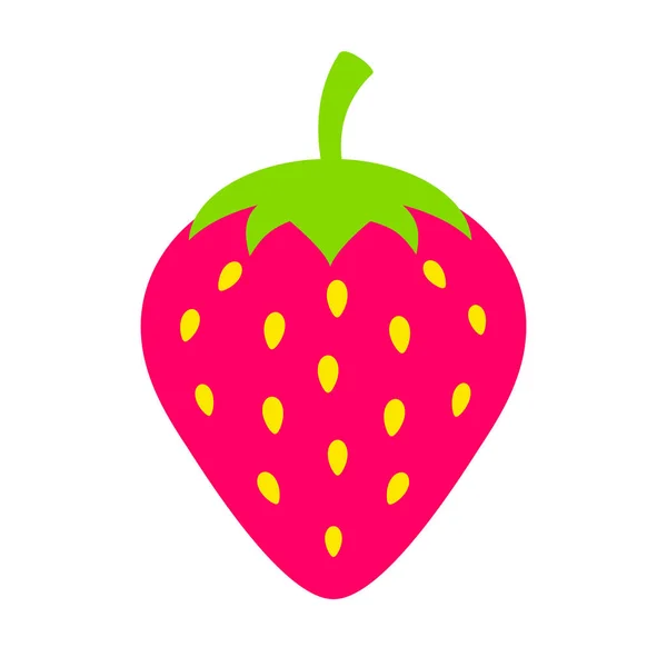 Illustration d'icône vectorielle fraise — Image vectorielle