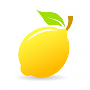 Olgun taze limon vektör simgesi