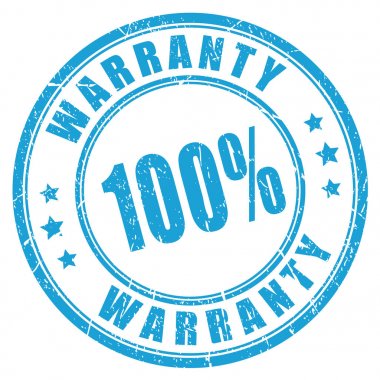 Warranty rubber vector stamp clipart