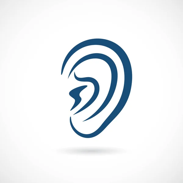 Icona del vettore dell'orecchio — Vettoriale Stock