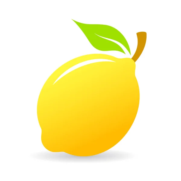 Icône vectorielle citron frais mûr — Image vectorielle