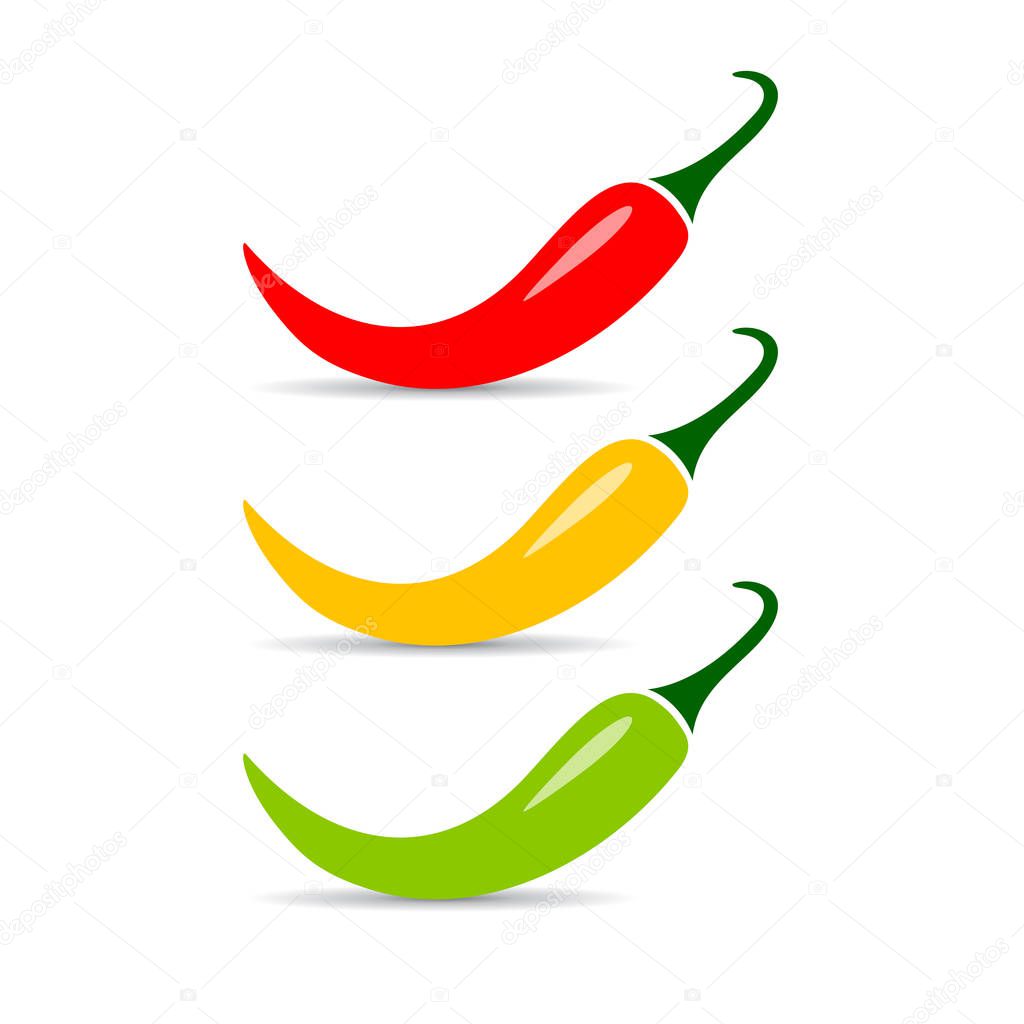 Jalapeno chili pepper vector icon