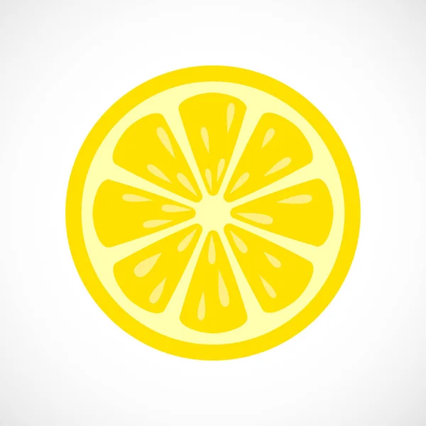 Icône vectorielle de tranche de citron — Image vectorielle