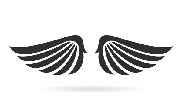 Icône vectorielle ailes d'oiseau — Image vectorielle