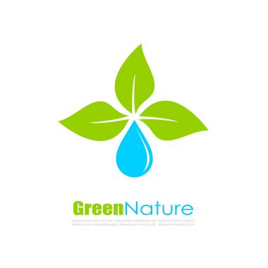 Soyut doğal çevre logo