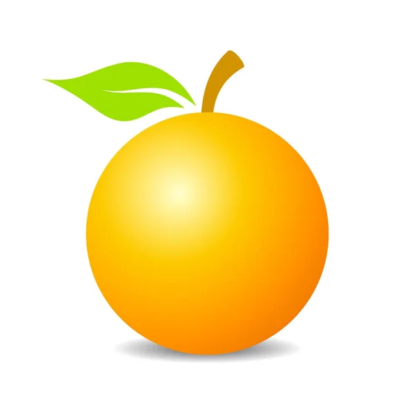 オレンジ色の果物ベクトル アイコン — ストックベクタ