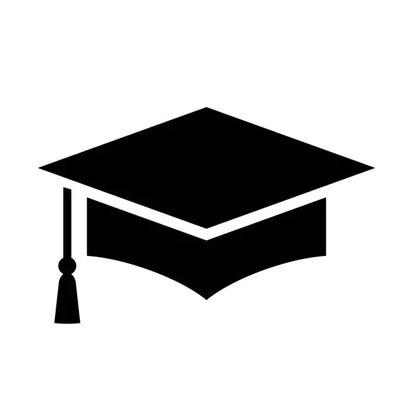 Graduación tapa vector icono — Vector de stock