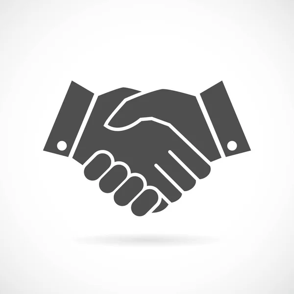 Handshake abstrait icône vectorielle d'entreprise — Image vectorielle
