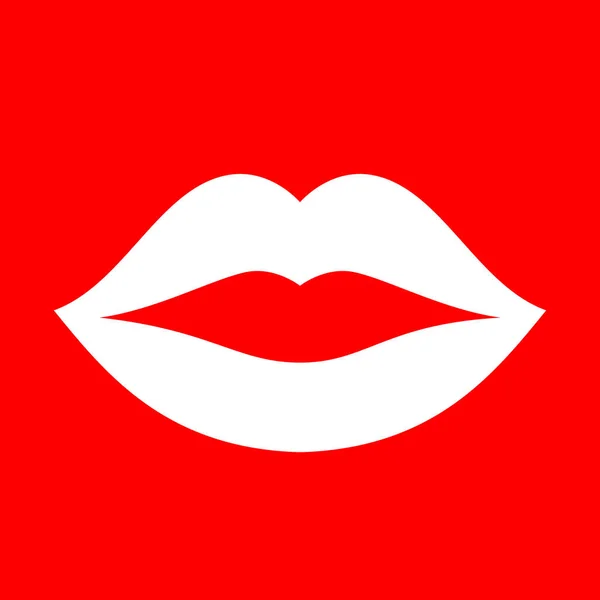 Mouth lips vector icon — Stock Vector