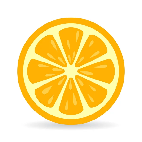 Naranja icono de vector rebanada — Archivo Imágenes Vectoriales