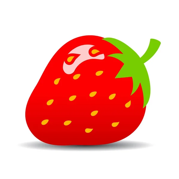 Icône vecteur fraise mûre — Image vectorielle