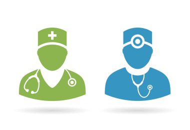 Doktor tıbbi sembollerin set