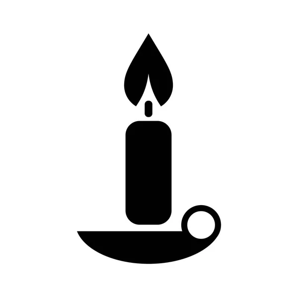 Icona vettoriale della candela — Vettoriale Stock