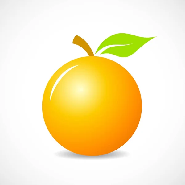 Round orange vector icon — Stock Vector