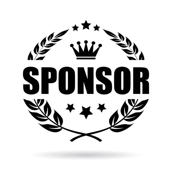 Sponsor laurel business icon