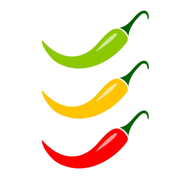 Mexican jalapeno hot chili pepper vector pictogram — Stock Vector