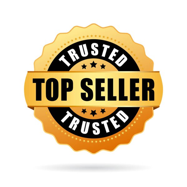Trusted top seller gold business icon