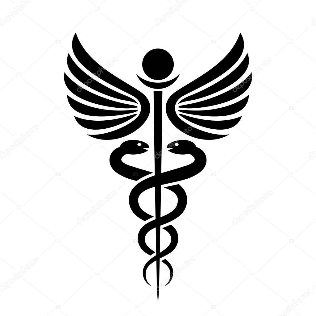 Ancient medical symbol caduceus — Stock Vector © Arcady 179593272