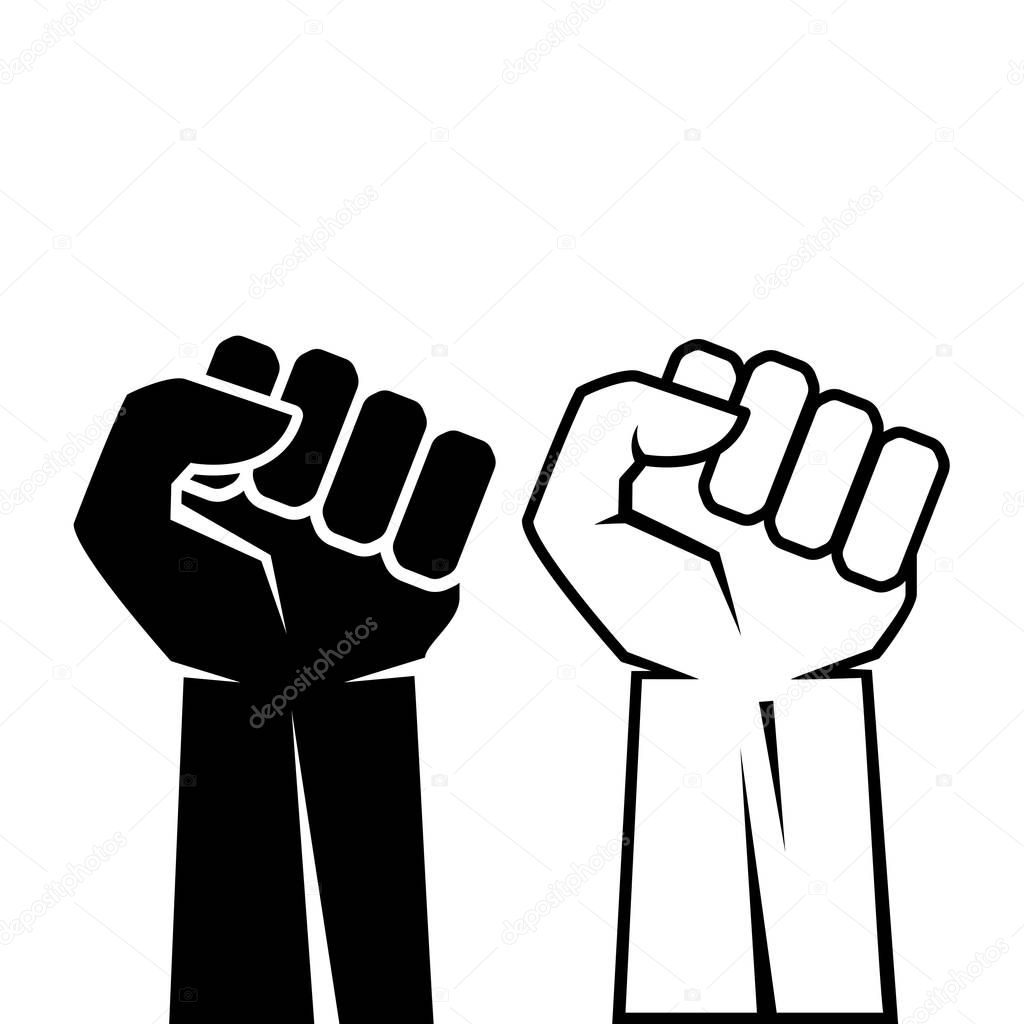 Human fist hand icon