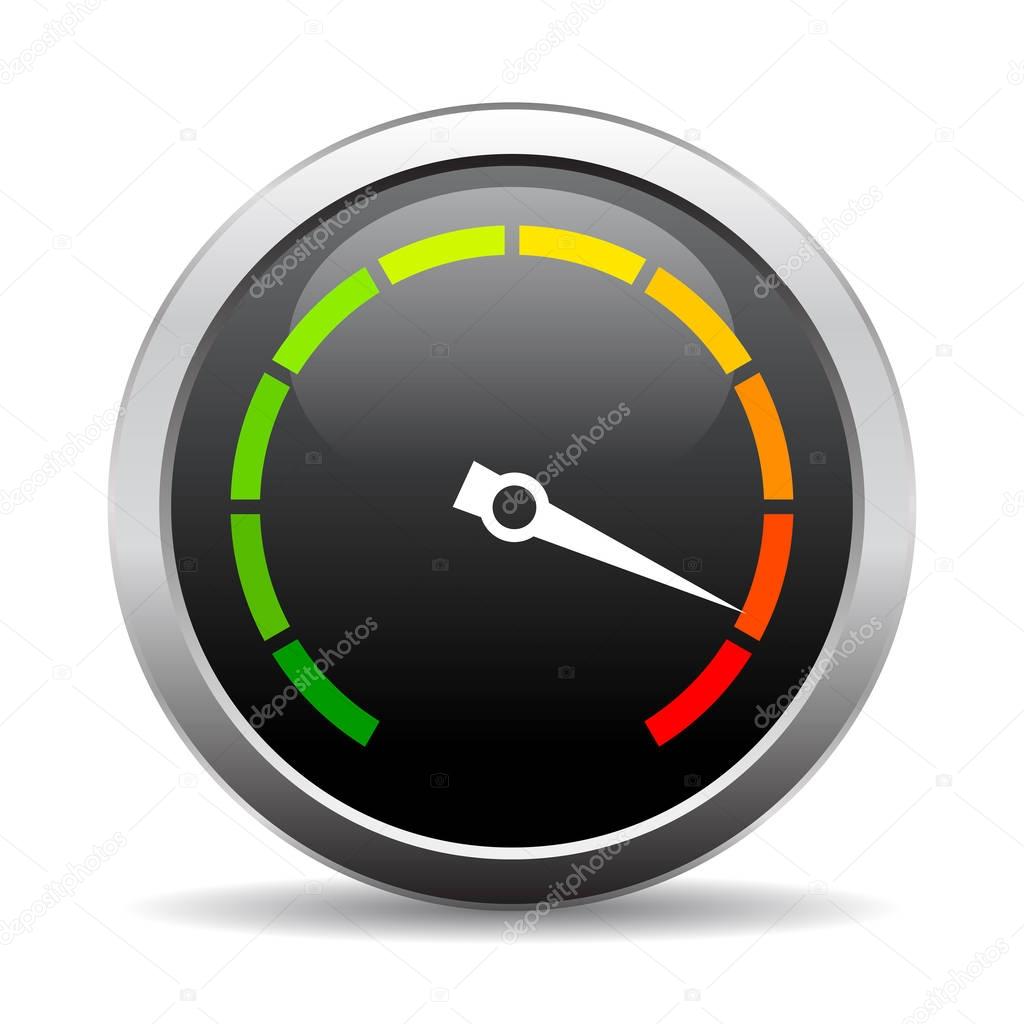 Speedometer vector web icon