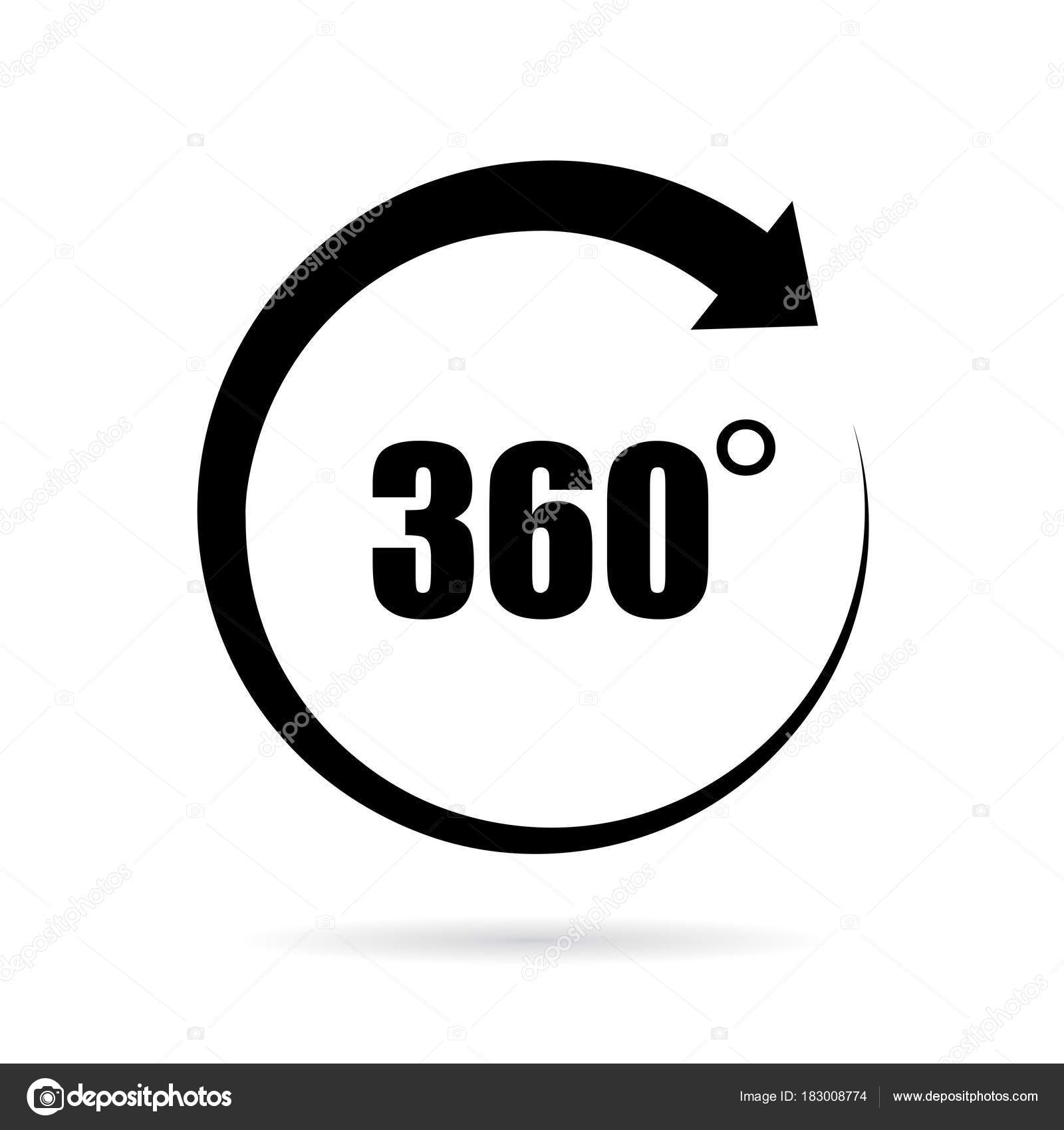 360 degree vector icon Stock Vector Image by ©Arcady #183008774