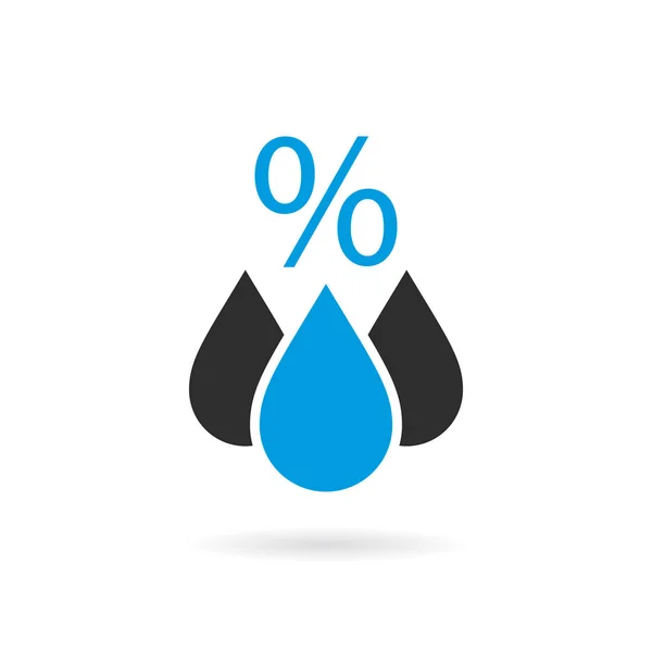 Ícone do vetor de umidade — Vetor de Stock