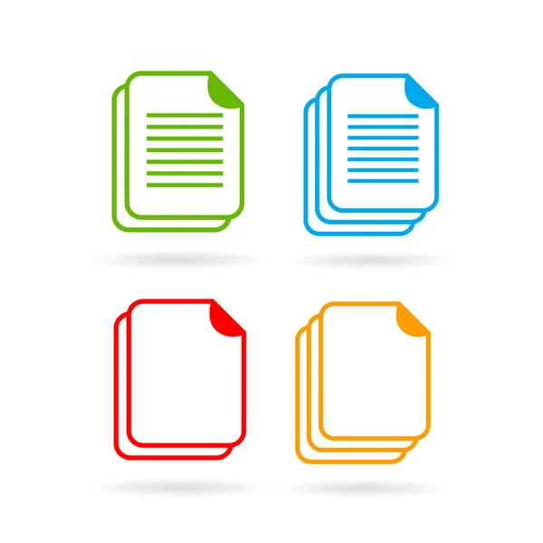 Icono de vector de documento web — Vector de stock