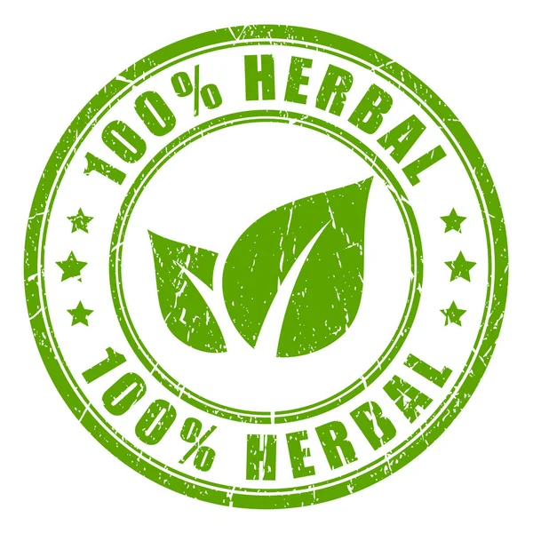 Πράσινο φυτικό Οικολογικό φυσικό προϊόν καουτσούκ σφραγίδα — Διανυσματικό Αρχείο