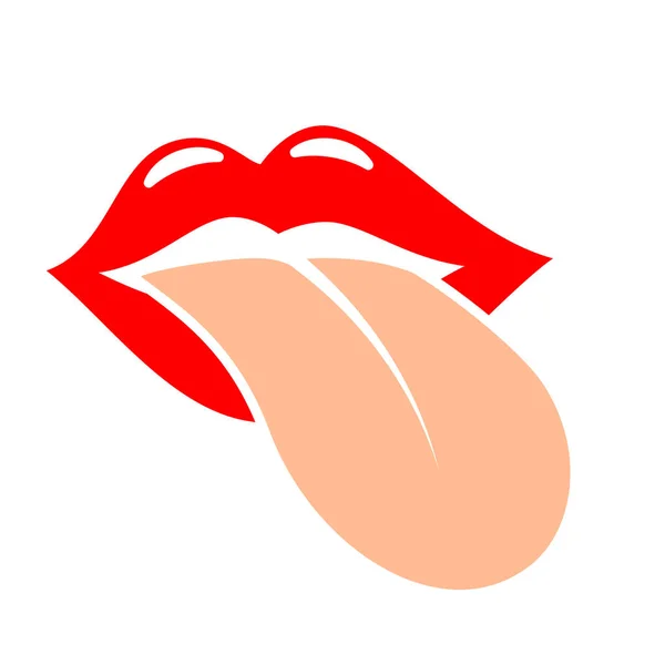 舌口矢量图标 — 图库矢量图片