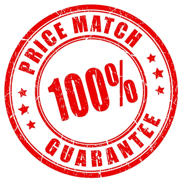 Preis Match Garantie Tinte Geschäftsstempel — Stockvektor