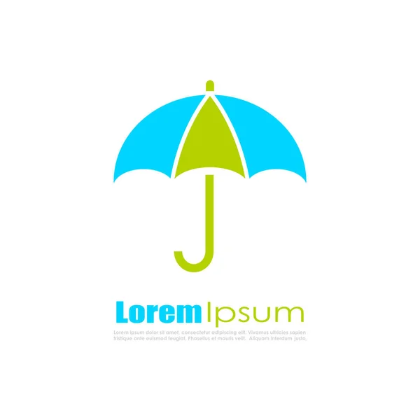 Kolorowy parasol logo — Wektor stockowy