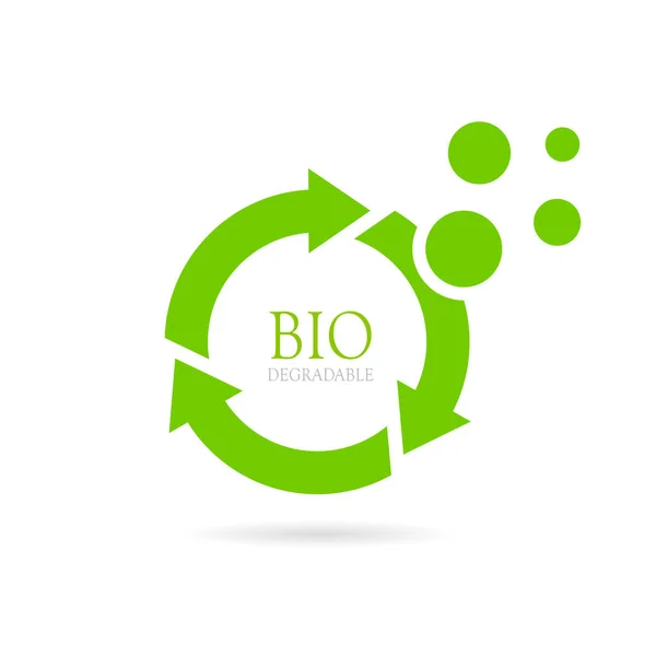 Ikona biodegradacji Abstrakcja vector — Wektor stockowy