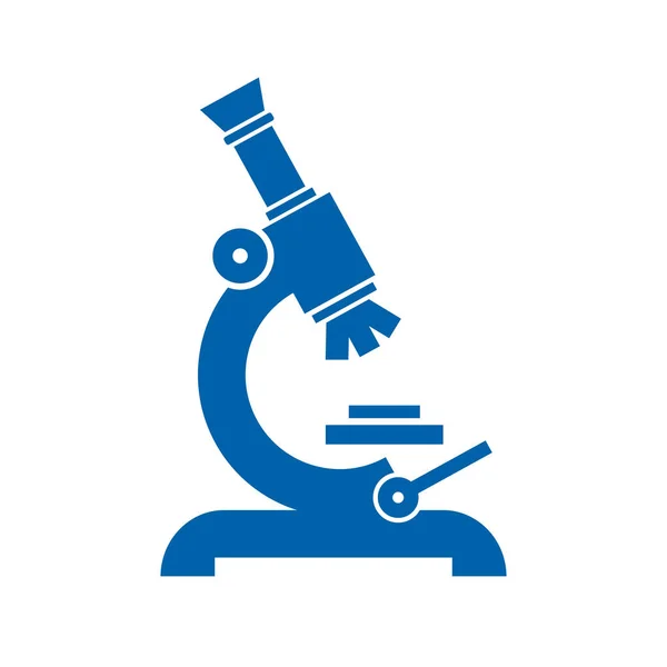 Microscope lab vector icon — Stock Vector