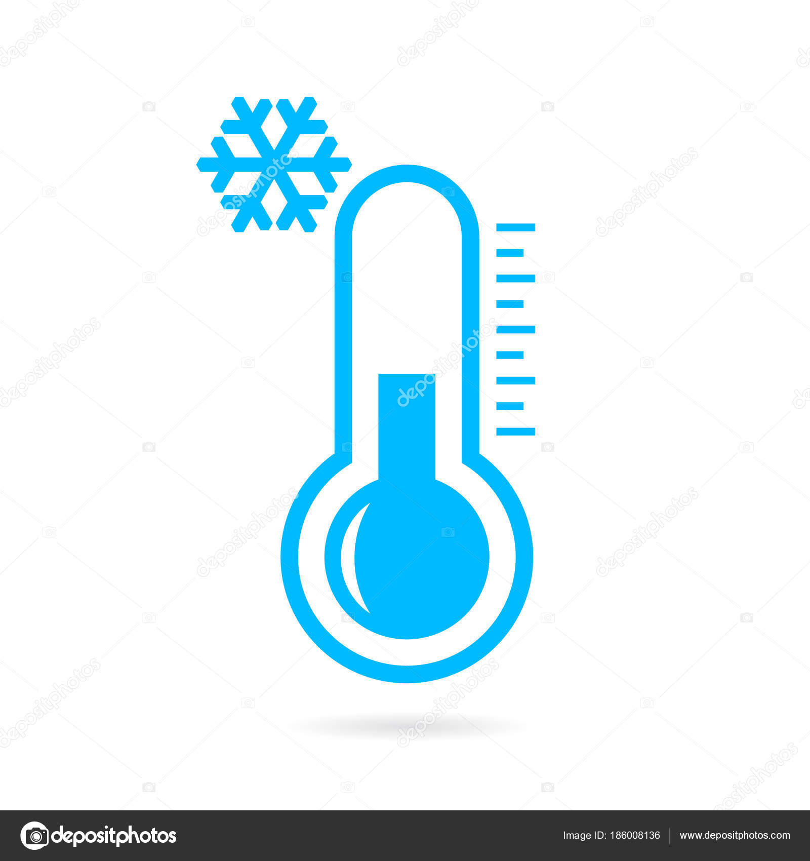 Hot and cold weather icons thermometers isolated Vector Image